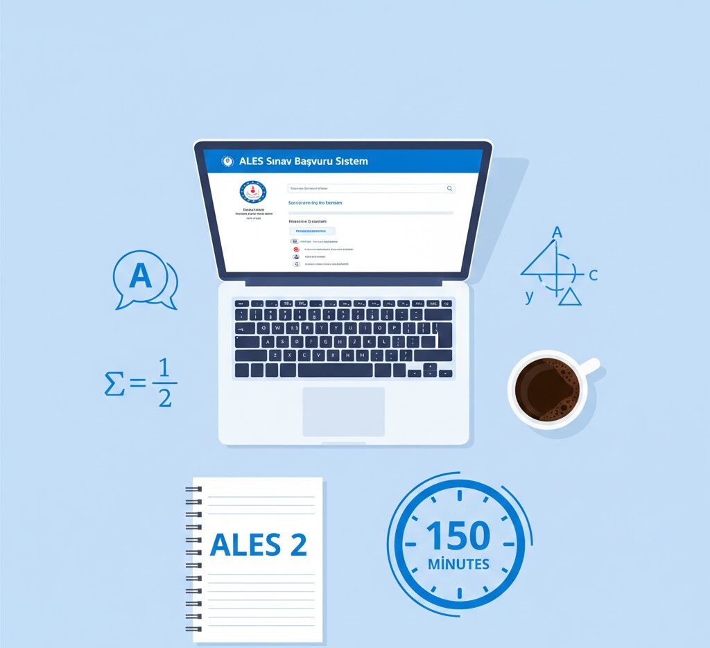 ALES 2 nedir sorusuna yanıt arayan bir öğrencinin sınav kağıdına odaklanmış hali.